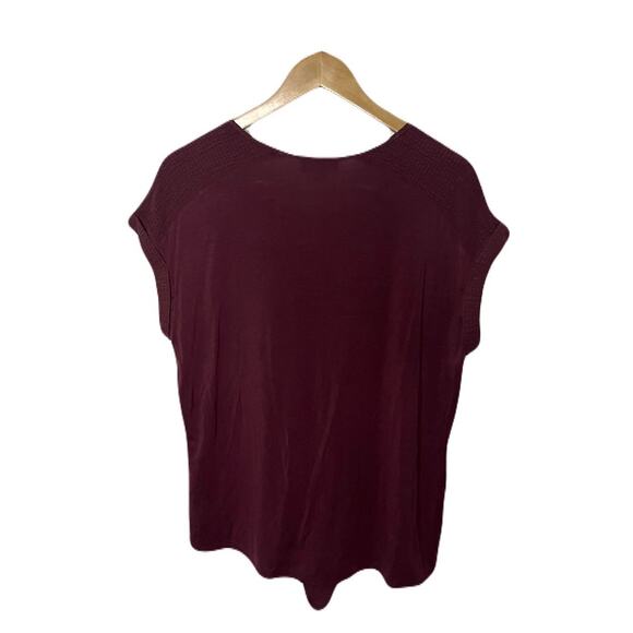 Fortune + Ivy Tabitha Crochet Seersucker Tie Front Blouse Women’s Size Medium - Picture 2 of 5